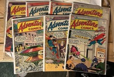 Adventure Comics Silver Lot - Low Grade #238, #239, #239, #241, #243, #244, #245