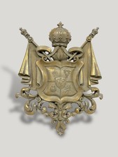 England Wappen Gold Barock Krone Löwe Adler Lilie Wanddekoration 36cm x 26cm NEU
