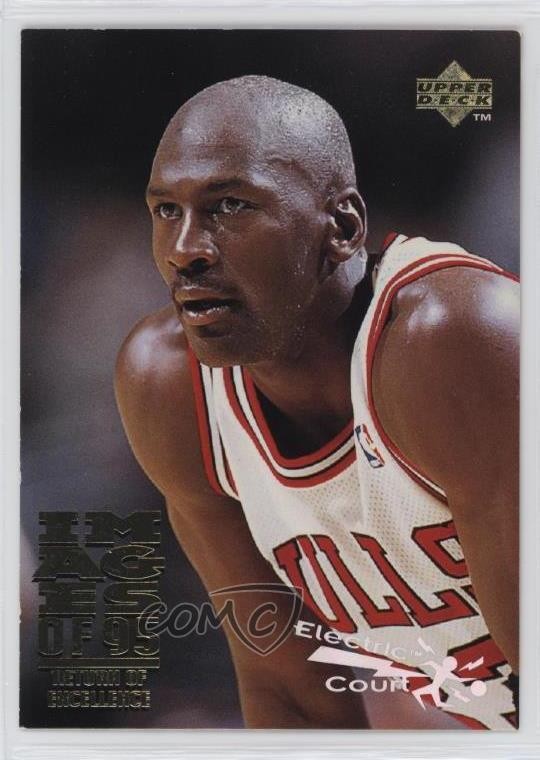 1995-96 Upper Deck Images of 95 Electric Court Michael Jordan #335 HOF 1l0k