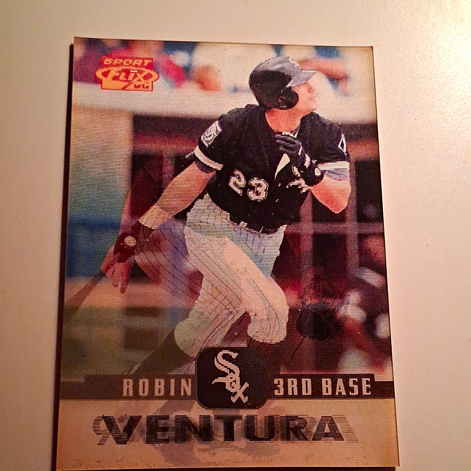 Pinnacle 1996 Sportflix Baseball Robin Ventura #79 Chicago White Sox Base