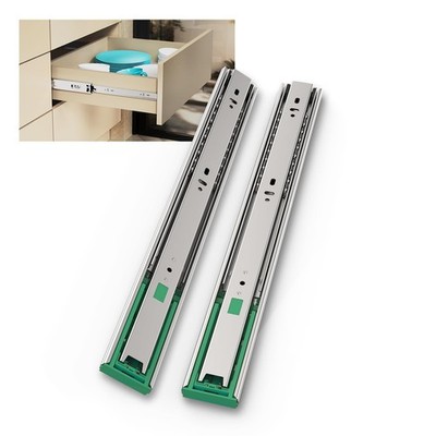 Soft Close Drawer Slides 12 Inch Full Extension 1.77'' Width - 6 Pairs Heavy Duty