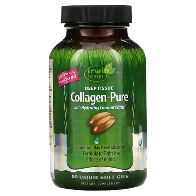 2 X Irwin Naturals, Collagen-Pure, Deep Tissue, 80 Liquid Soft-Gels