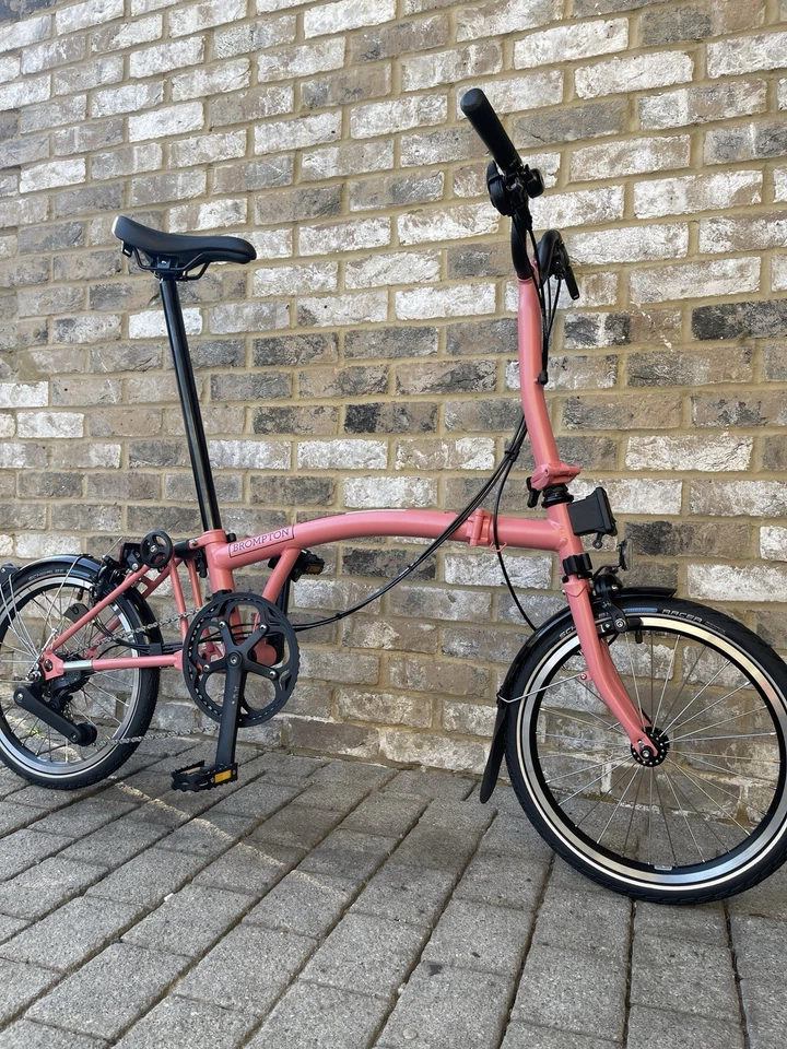 Brompton C line 12 Speed Flamingo Pink Mid - M12L - RRP £1599 - World Delivery - Image 3 of 4