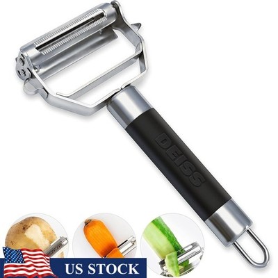 Multifunctional Vegetable Peeler Stainless Steel Slicer Kitchen Tool Non Slip US