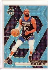 2024-25 Panini Mosaic Fluorescent Blue Mosaic Prizm /75 Mike Conley #20 Twolves