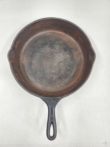 Vintage Wagner Ware Sidney -0- 1060A Large Cast Iron Skillet Pan #10