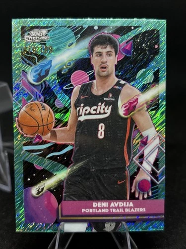 2025-26 Topps Cosmic Chrome Deni Avdija /199 Aqua Equinox Refractor #71 Blazers