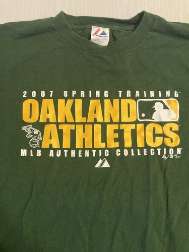 MLB Oakland Athletics Majestic Authentic Collection 2007 T-Shirt Size Large - 第 2/5 張圖片