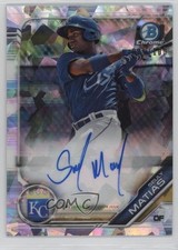 2019 Bowman Chrome Prospect Atomic Refractor /100 Seuly Matias #CPA-SM Auto 2f9