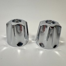 1 Pair - Price Pfister Large Tub Shower Faucet Handles - Chrome Metal NEW