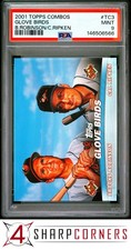 2001 TOPPS COMBOS #TC3 BROOKS ROBINSON-CAL RIPKEN JR. ORIOLES HOF PSA 9