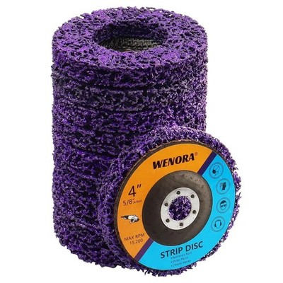 10 Pack 4'' x 5/8'' Strip Discs Stripping Wheel, Rust Remover Discs for Angle Gri.