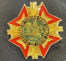 Vintage Veterans of Foreign Wars of the US Lapel Pin VFW Soldier Military USA