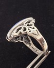 Stunning Vintage Sterling Silver 925 Filigree Blue Lapis Ring Sz 6 — photo 5