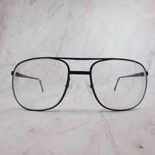 ArtCraft USA Mens Aviator Eyeglasses Matte Black Metal Frames OP 55-18 145
