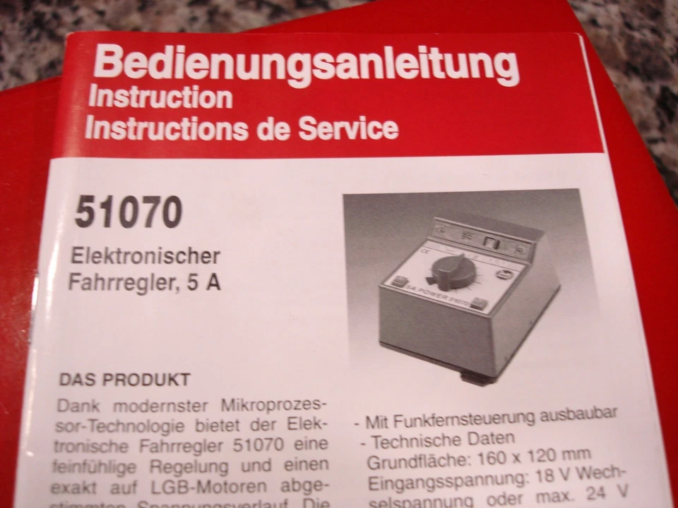 Lehmann LGB The Big Train 51070 Electronic Locomotive Controler - Image 4 of 4