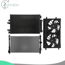 Dual Cooling Fan and Radiator Condenser Kit For 2011-2016 Jeep Compass