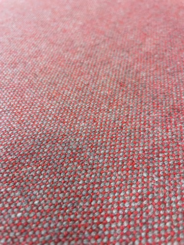 3.5 yd Camira Main Line Flax Barbican Rose & Gray Woven Wool Upholstery Fabric - Picture 2 of 3