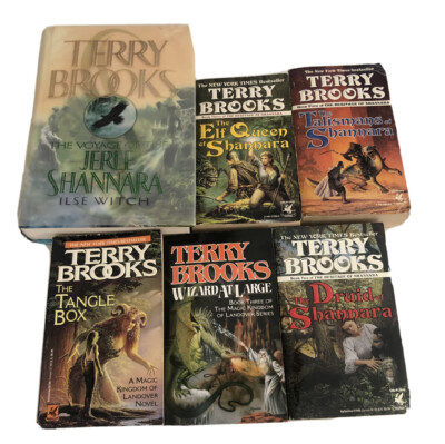 Terry Brooks Fantasy Books 1 H/C 5 S/C- Lot Of 5