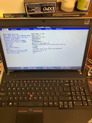 Lenovo ThinkPad Edge E545 AMD A6-5350M 2.9GHz 4GB RAM No HDD  FOR PARTS - Picture 11 of 12
