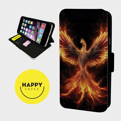 RISING FROM THE ASHES BIRD - Kunstleder Klapp Handy Hülle Cover - iPhone/Samsung