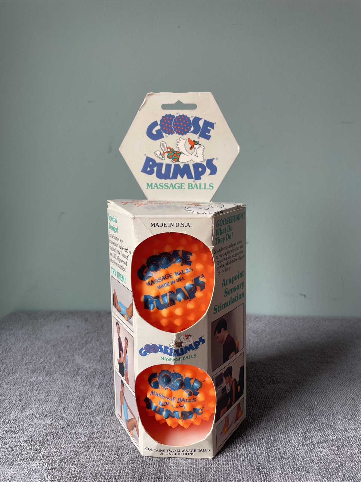 Goose Bumps Massage Balls 2 Acupressure Sensory Stimulation Vintage