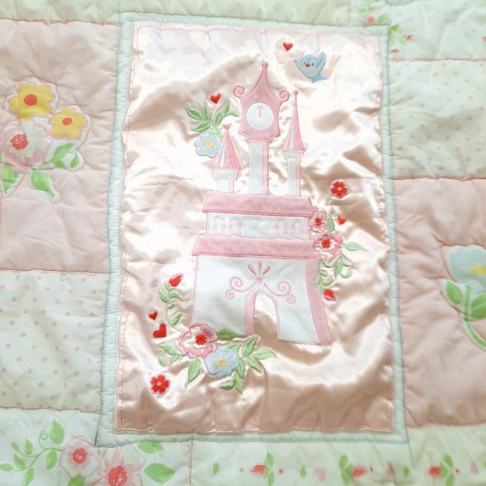 Disney Baby одеяло принцесса замок розовый атласное одеяло одеяло одеяло маленький мечтатель - Изображение 2 из 4