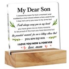 Son Gift From Mom, to My Son I Closed My Eyes for But a Moment Desk Decor Son...
