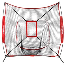 7x7 Portable Baseball Softball Practice HittingTraining Net w/ Strike Zone Bag