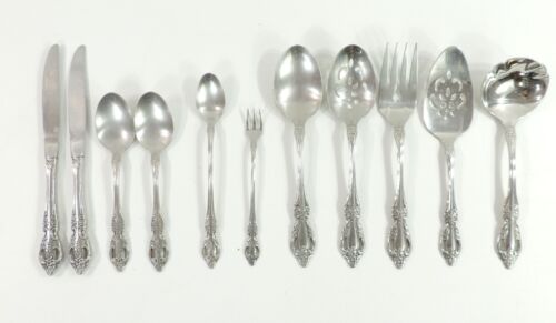 RENOIR-PEMBROOKE by Oneida Stainless Flatware Floral Pierced YOUR CHOICE - Picture 1 of 12