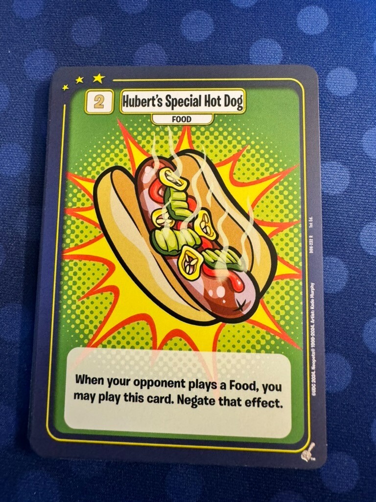 Neopets Battledome TCG Hubert's Special Hot Dog 1st Edition Neopets Battledome TCG Hubert's Special Hot Dog 1st Edition