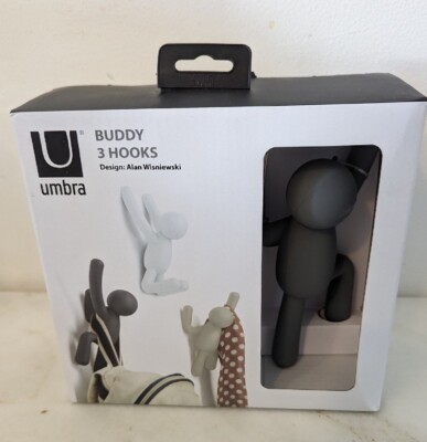 Umbra Buddy 3 Hooks   Decorative Wall Mounted Set of 3  5lb max