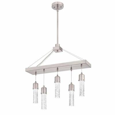 Westinghouse 6371900 Cava 5-Light LED Indoor Chandelier, Brushed Nickel Finish
