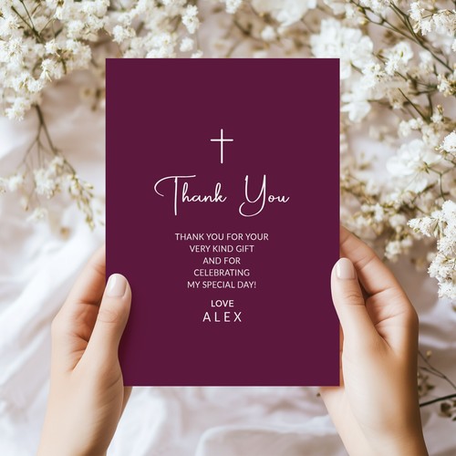 Personalised First Holy Communion Confirmation Christening Baptism Invitations - Picture 9 of 25