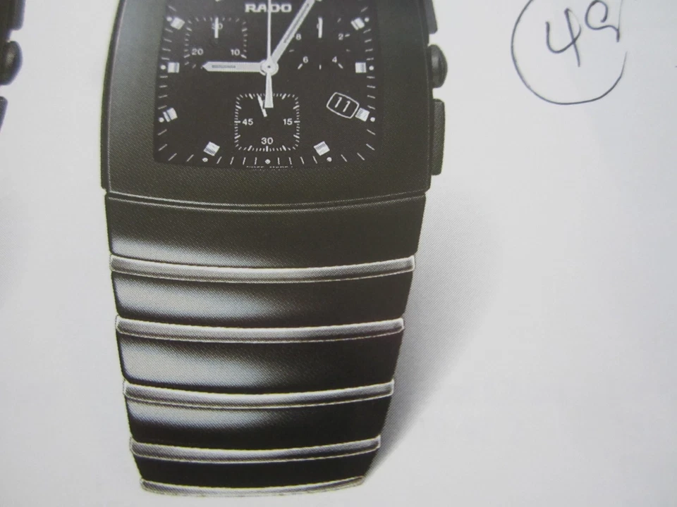 RADO SINTRA MEN'S WATCH CHRONO ALL CERAMIC SAPPHIRE R13477152 NEW - Image 3 of 4