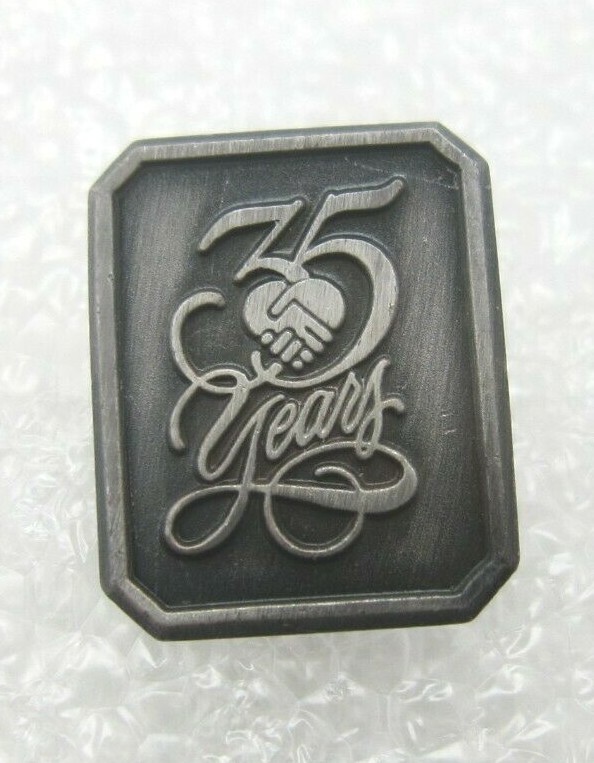 35 Years Shaking Hands Lapel Pin (A484)