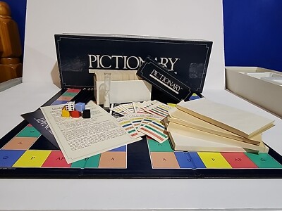 Pictionary 1st Edition The Game of Quick Draw 1985 Original Vintage Complete
