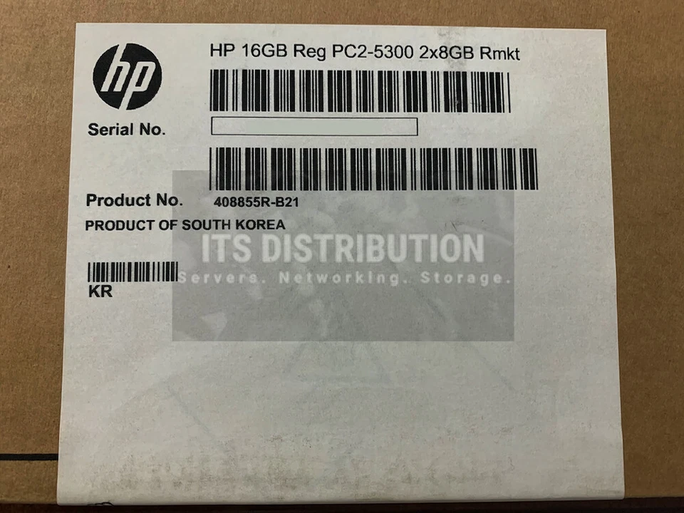 408855-B21 I GENUINE Renew Sealed HP 16GB DDR2 SDRAM Memory Module (2x8) - Image 2 of 4