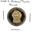 2009-S Presidential Dollar Zachary Taylor Proof — photo from another recent sale