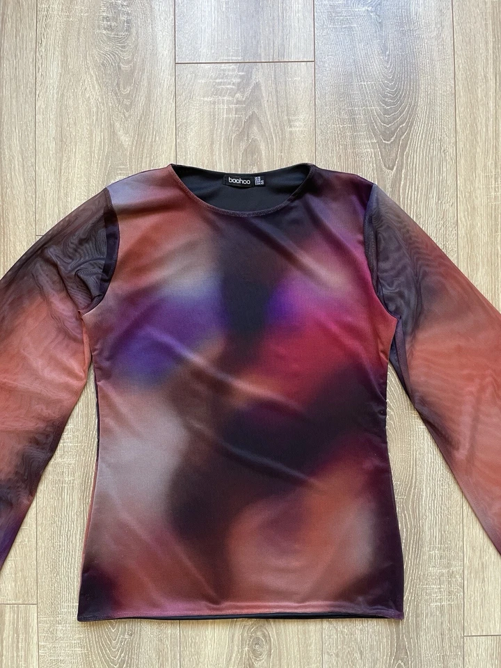 Y2K Rave Ultra-fashionable Long Sleeve Multicolor Women’s Long Sleeve Size M - Image 3 of 4