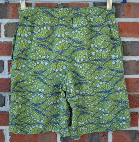 Patagonia Baggies Boys XL Hexy Fish Sprouted Green Swim Trunks Mesh Liner - Picture 2 of 4