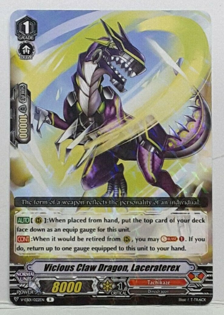 Cardfight Vanguard Vicious Claw Dragon, Laceraterex V-EB01/022EN R