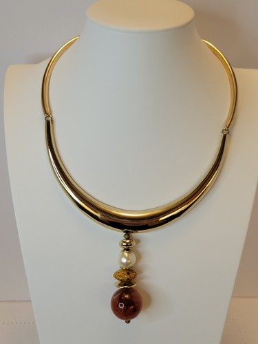 Chico's Jewelry Set 2 Necklaces & Cuff Stretch Bracelet Goldtones Mura Set - 第 4/9 張圖片