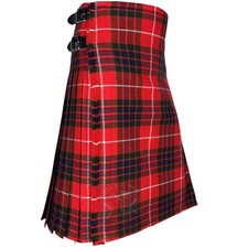 Fraser Red Modern Tartan Kilt For Men Handmade Traditional Custom Made Kilt