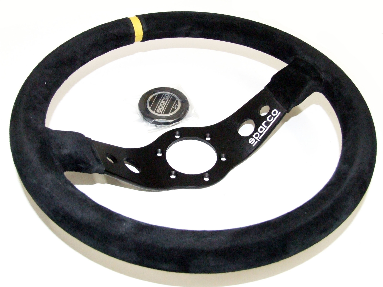 Sparco Steering Wheel - R215 (350mm/90mm Dish/Suede) | eBay