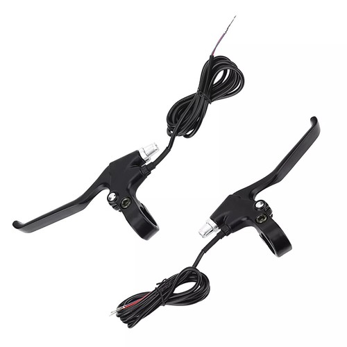 1 Pair E-bike Mechanical Brake Levers Electric Part With Parking ButtonRg