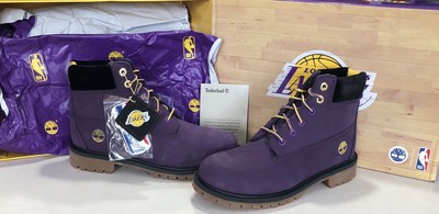 Timberland NBA LA Lakers Youth Premium 6” Waterproof Boots Purple New In  Box | eBay
