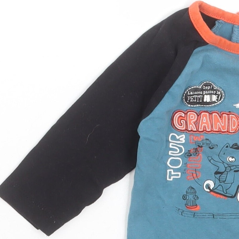 T-shirt Bleu - 12 mois (neuf)