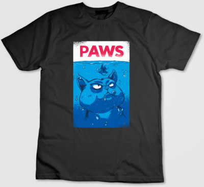 T-Shirt Pfoten, Katze, Kiefer, kurzärmelig Männer/Frau Y112