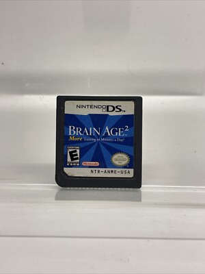 Brain Age 2: More Training in Minutes a Day (Nintendo DS, 2007) Cart Only Tested